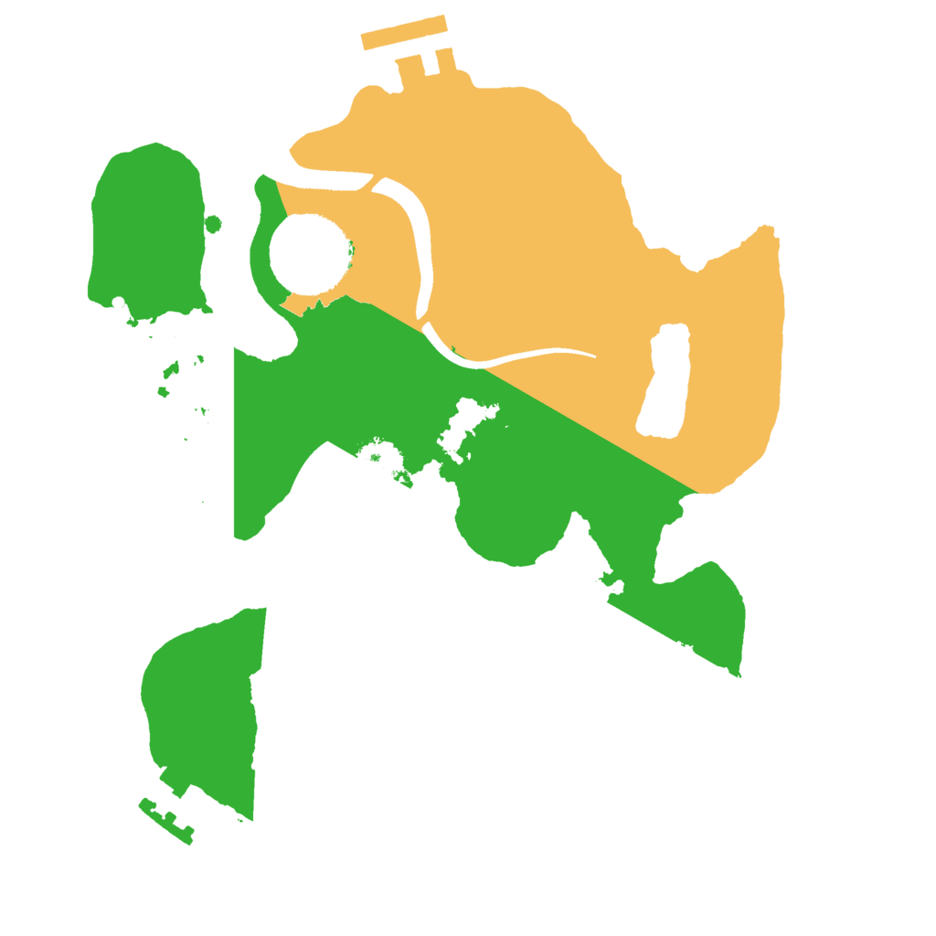 Biome Rust Map: Procedural Map, Size: 2200, Seed: 2047316273