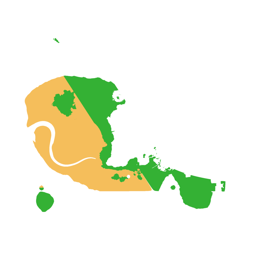 Biome Rust Map: Procedural Map, Size: 2200, Seed: 1992251580