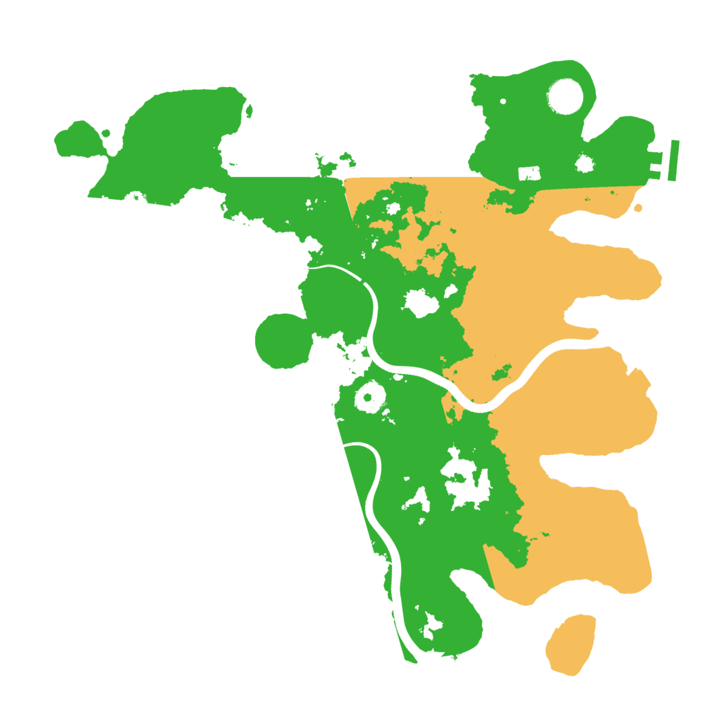 Biome Rust Map: Procedural Map, Size: 3500, Seed: 716114