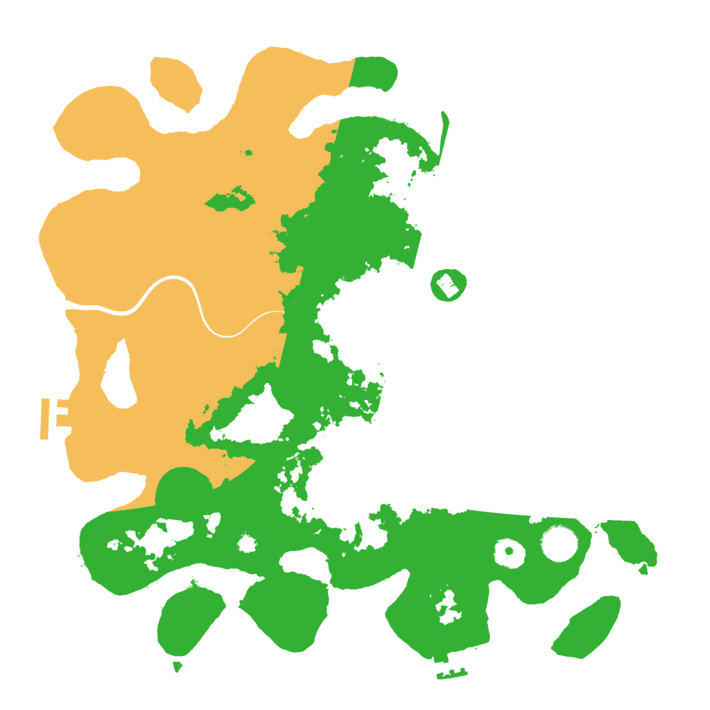 Biome Rust Map: Procedural Map, Size: 3500, Seed: 738166