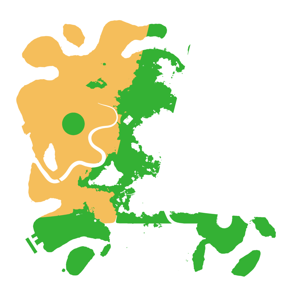 Biome Rust Map: Procedural Map, Size: 3500, Seed: 738166