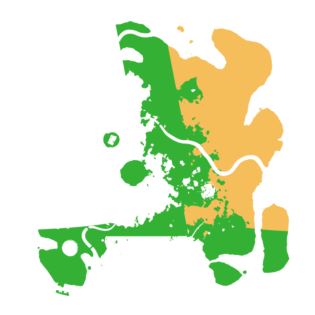 Biome Rust Map: Procedural Map, Size: 3500, Seed: 710149