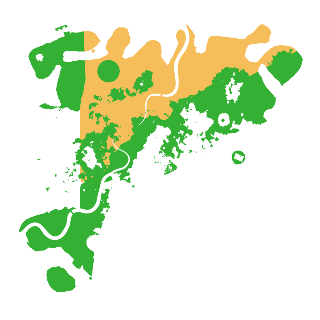 Biome Rust Map: Procedural Map, Size: 3800, Seed: 205