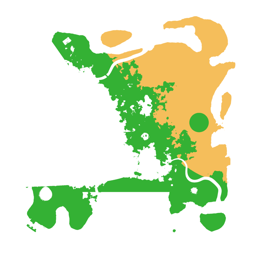 Biome Rust Map: Procedural Map, Size: 3500, Seed: 753526