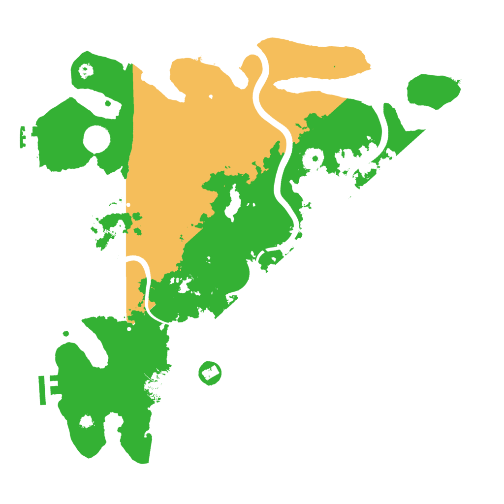 Biome Rust Map: Procedural Map, Size: 3500, Seed: 36967