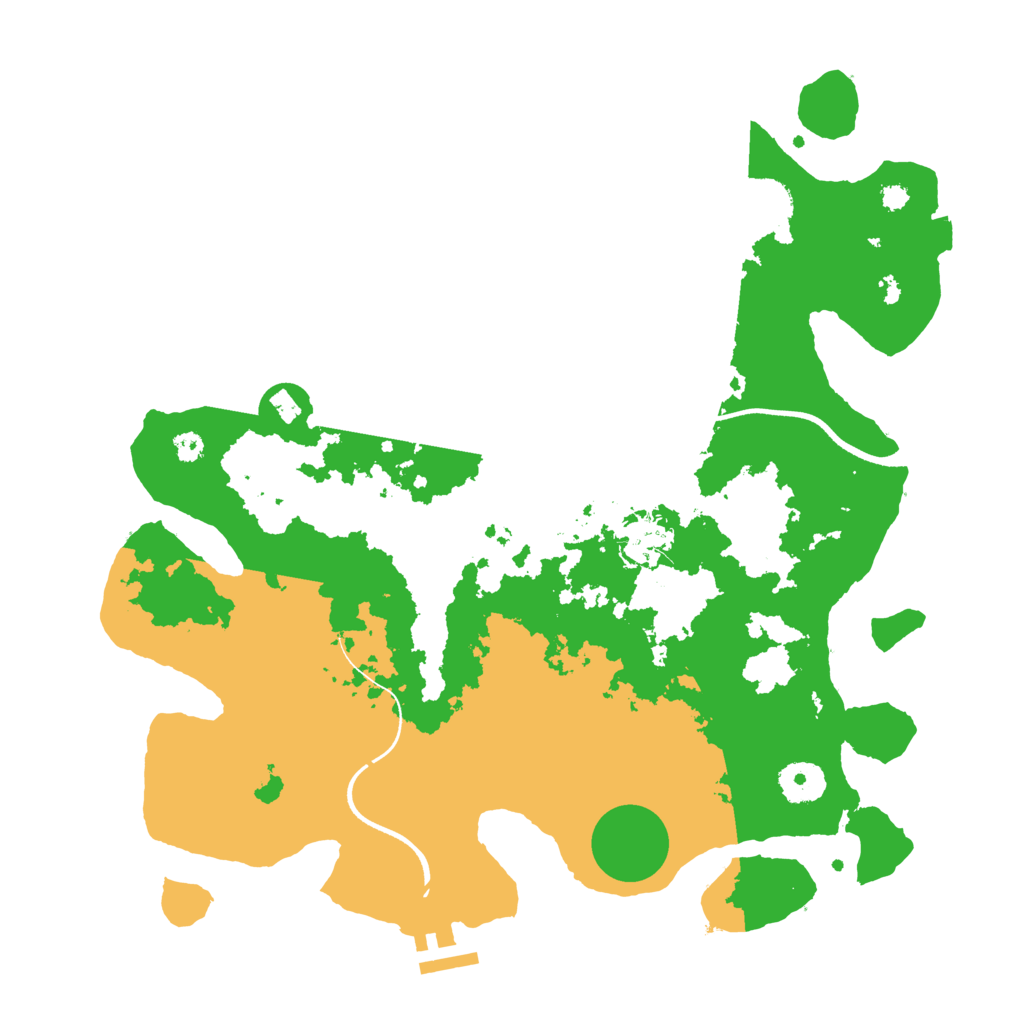 Biome Rust Map: Procedural Map, Size: 3500, Seed: 344856