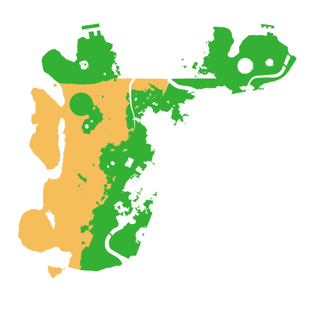 Biome Rust Map: Procedural Map, Size: 3550, Seed: 19999