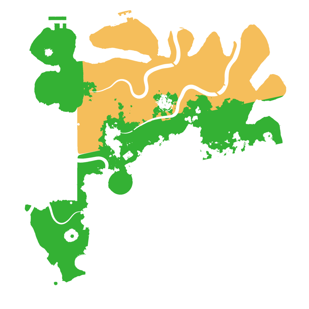 Biome Rust Map: Procedural Map, Size: 3500, Seed: 586241