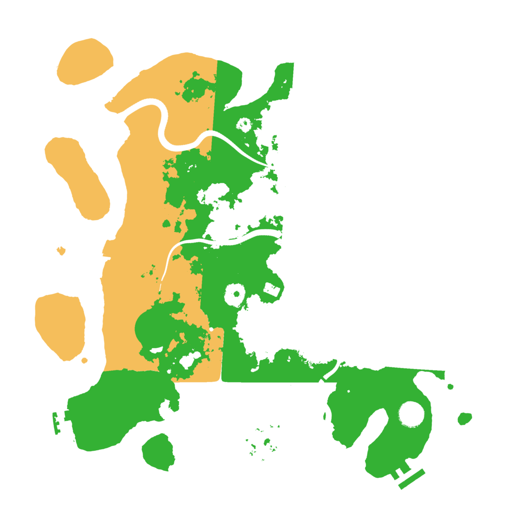 Biome Rust Map: Procedural Map, Size: 3500, Seed: 226366