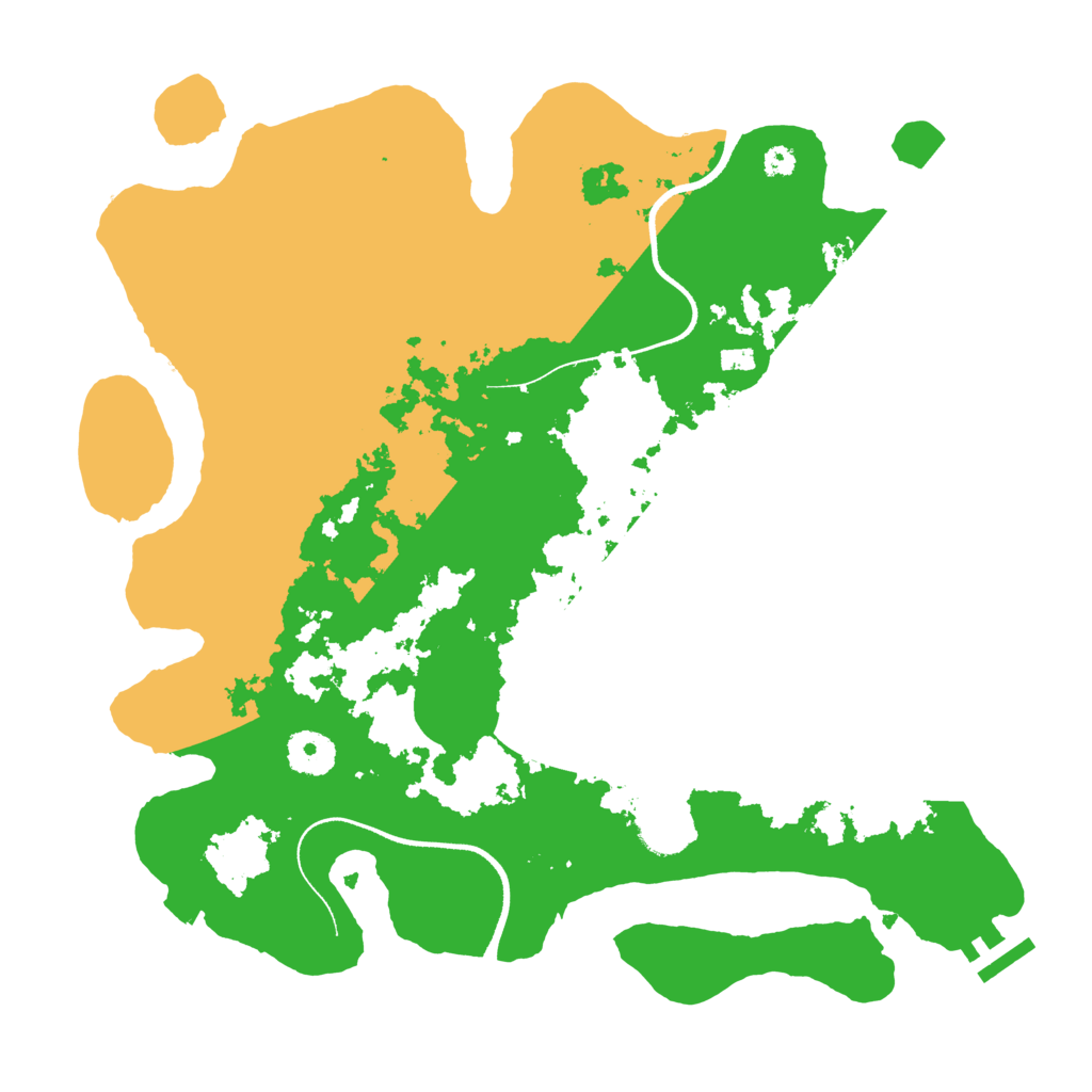 Biome Rust Map: Procedural Map, Size: 3500, Seed: 27221