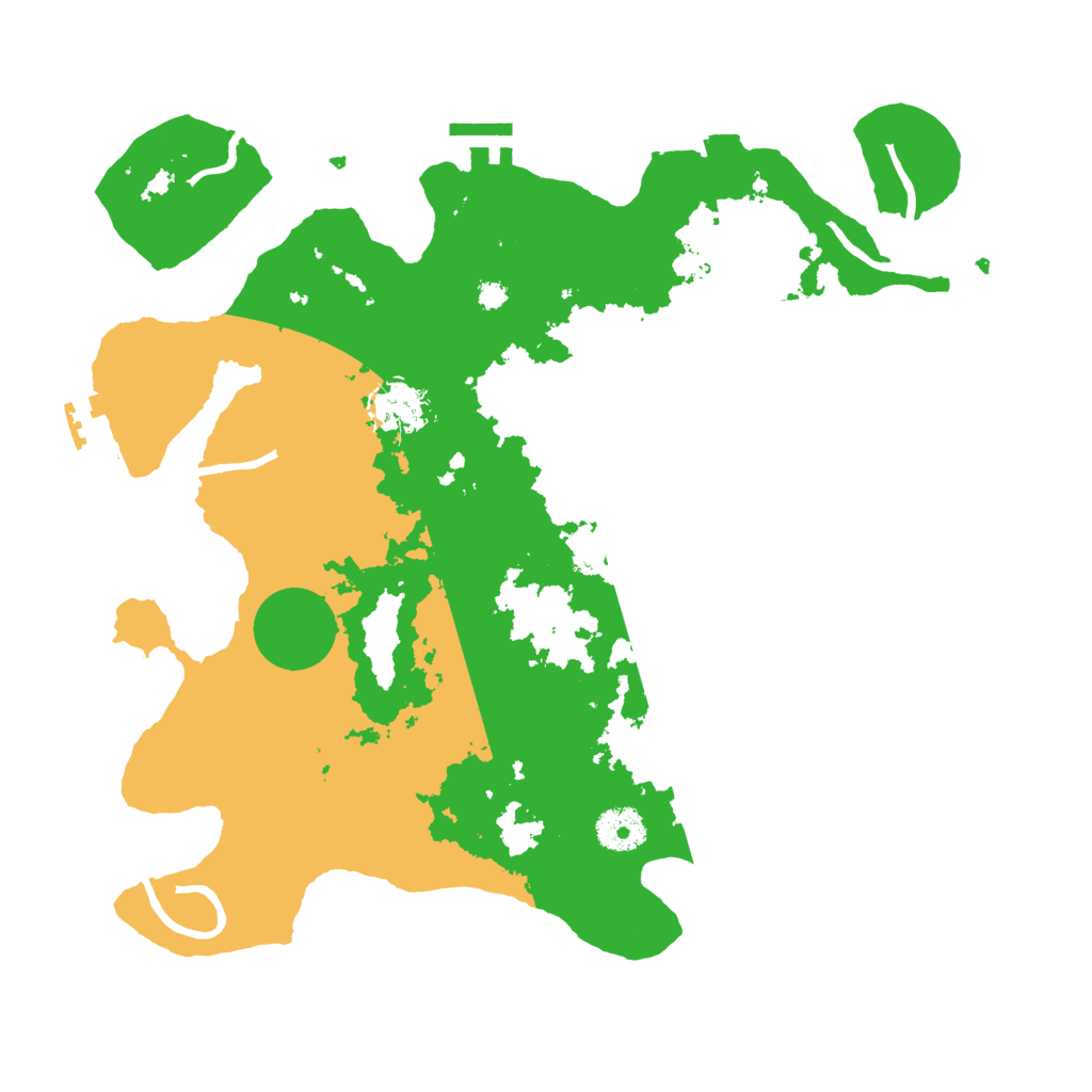 Biome Rust Map: Procedural Map, Size: 3500, Seed: 421264