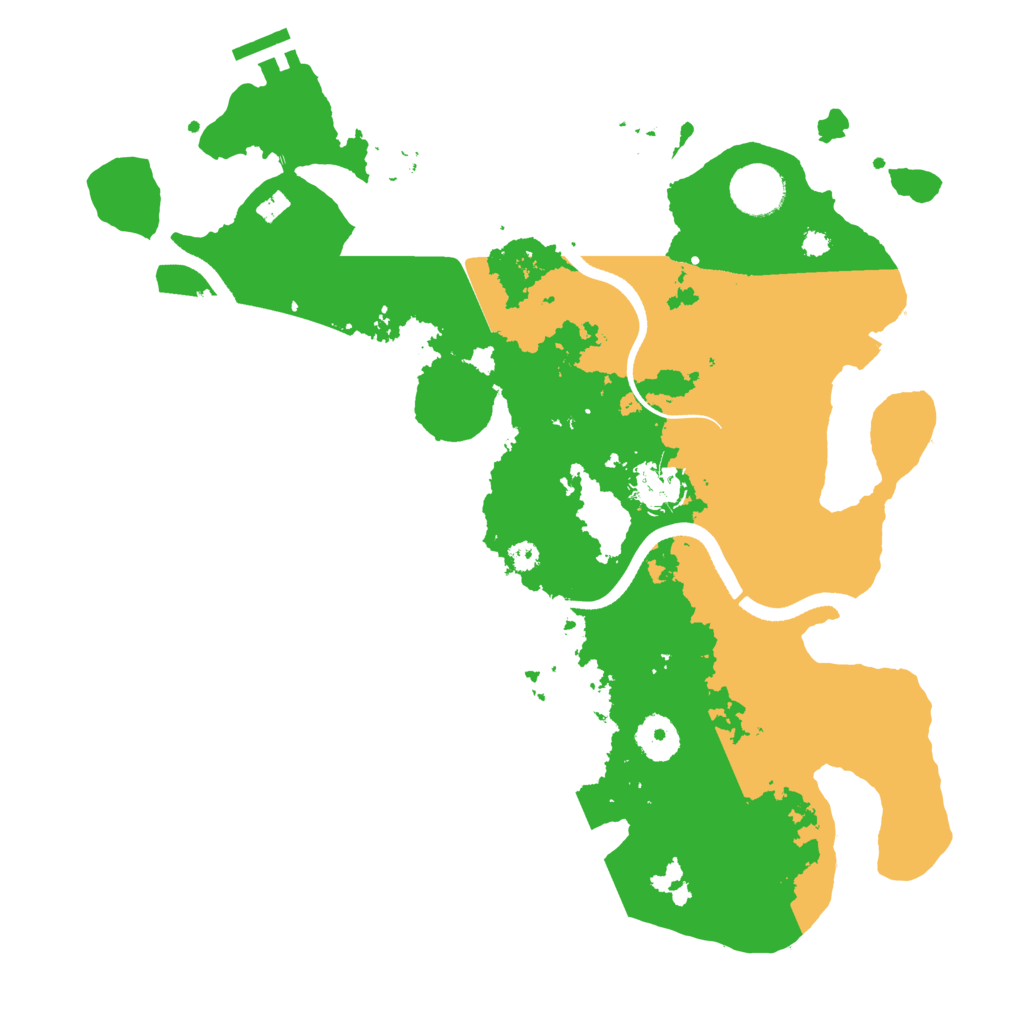 Biome Rust Map: Procedural Map, Size: 3500, Seed: 132254