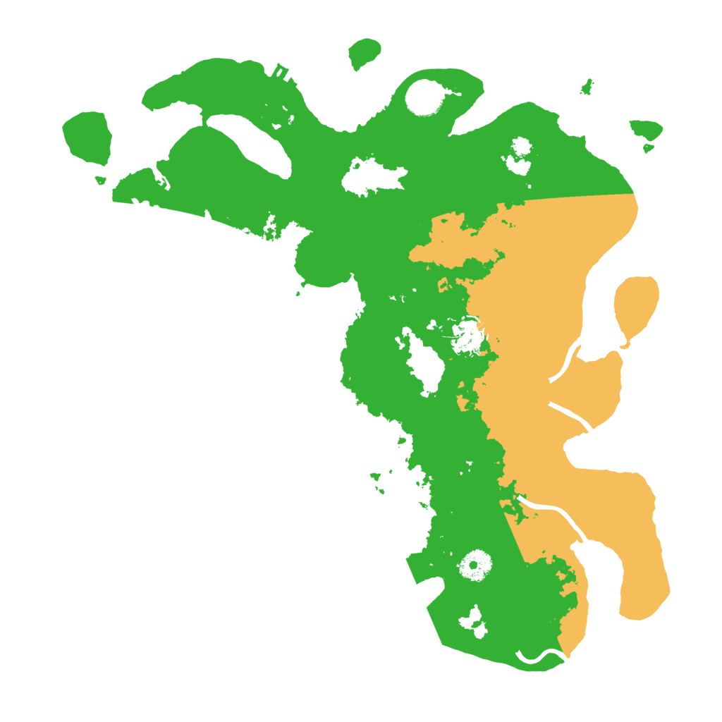 Biome Rust Map: Procedural Map, Size: 3500, Seed: 132254