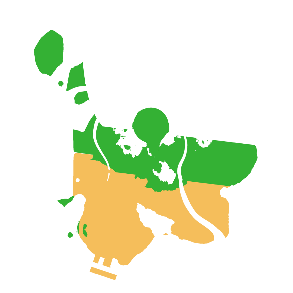 Biome Rust Map: Procedural Map, Size: 2200, Seed: 2147483645