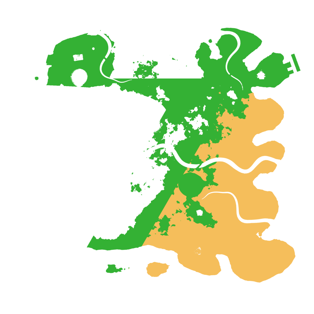 Biome Rust Map: Procedural Map, Size: 3500, Seed: 453463463