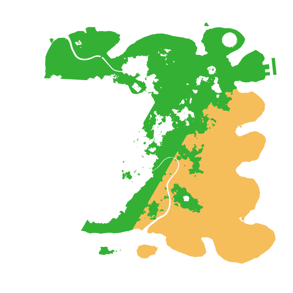 Biome Rust Map: Procedural Map, Size: 3500, Seed: 453463463