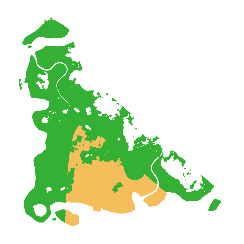 Biome Rust Map: Procedural Map, Size: 3500, Seed: 360155773