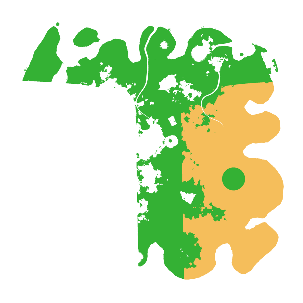 Biome Rust Map: Procedural Map, Size: 3500, Seed: 980086