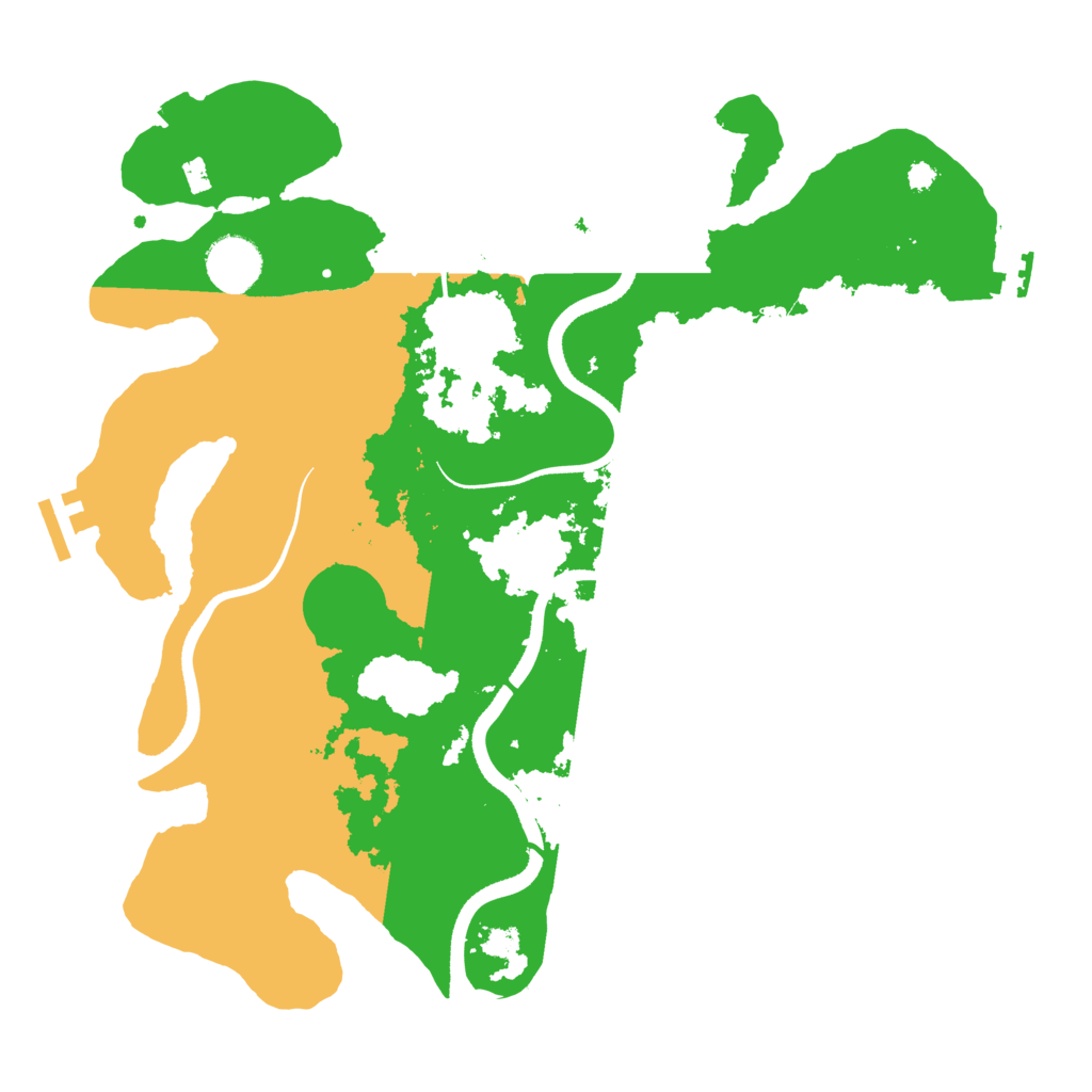 Biome Rust Map: Procedural Map, Size: 3500, Seed: 350549