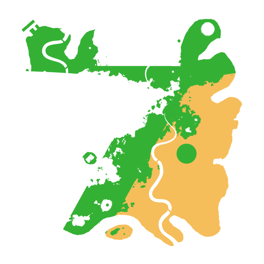 Biome Rust Map: Procedural Map, Size: 3500, Seed: 649546