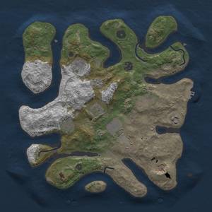 Thumbnail Rust Map: Procedural Map, Size: 3500, Seed: 649546, 13 Monuments