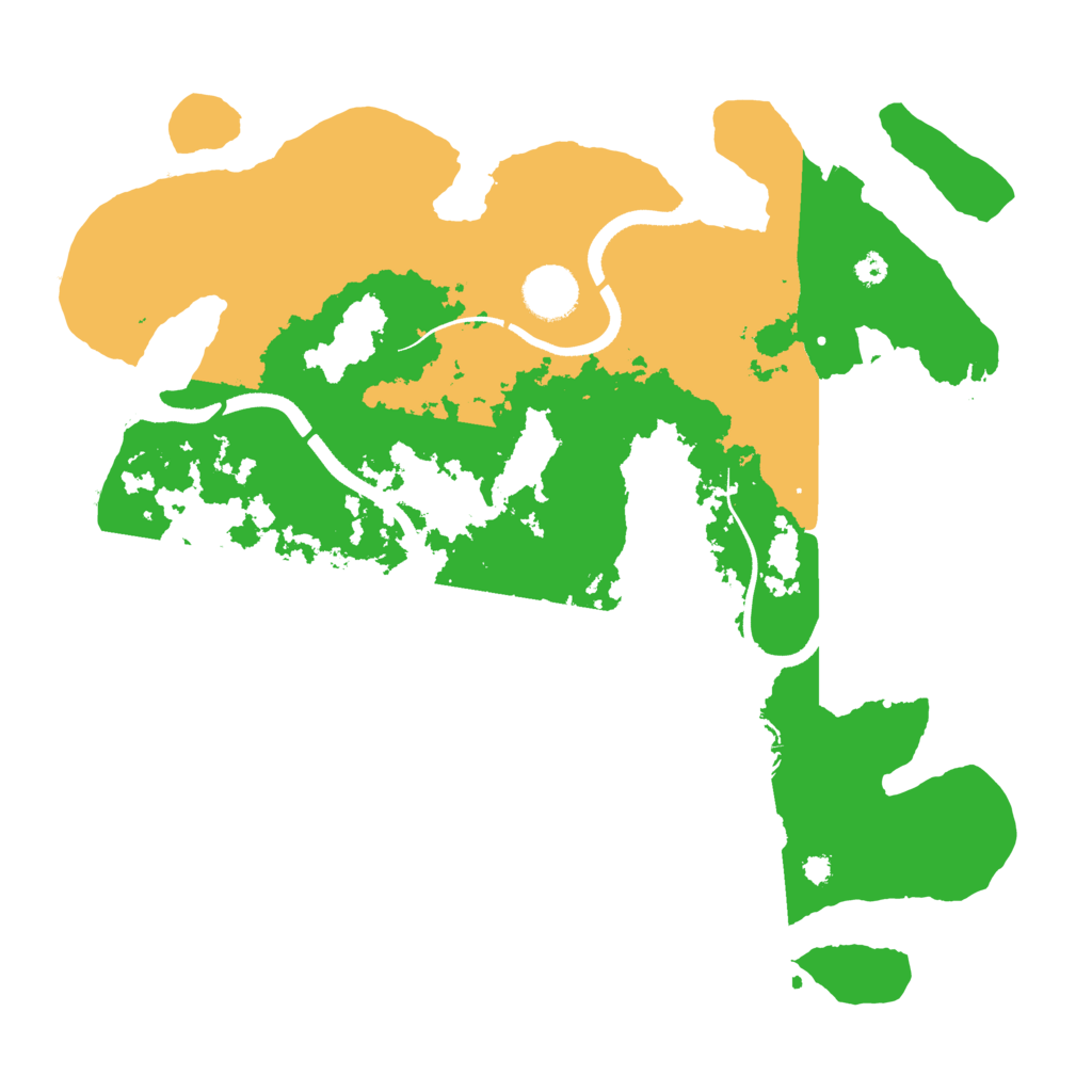 Biome Rust Map: Procedural Map, Size: 3500, Seed: 412374793