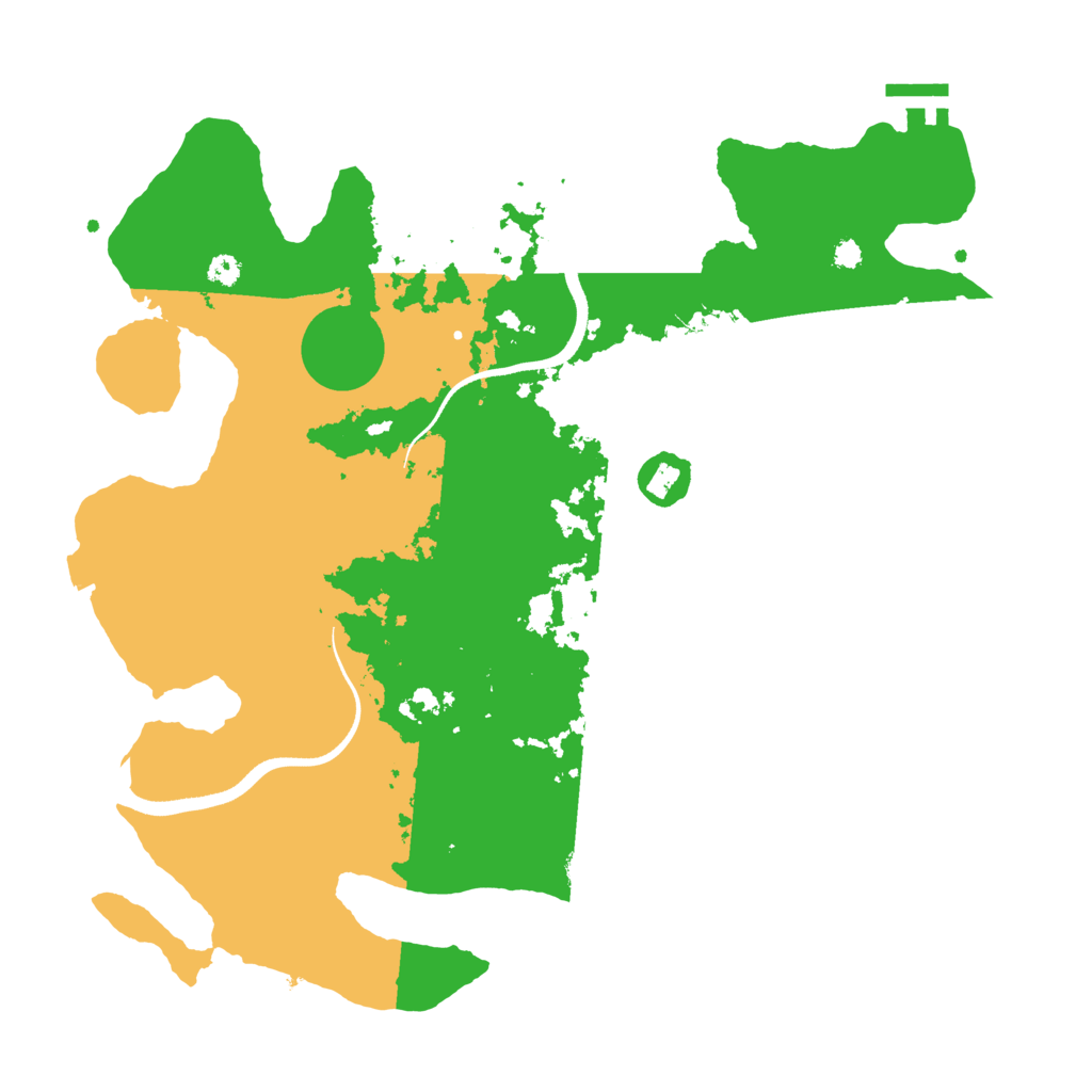 Biome Rust Map: Procedural Map, Size: 3500, Seed: 593435