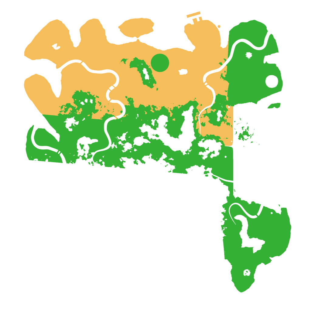 Biome Rust Map: Procedural Map, Size: 4500, Seed: 160689