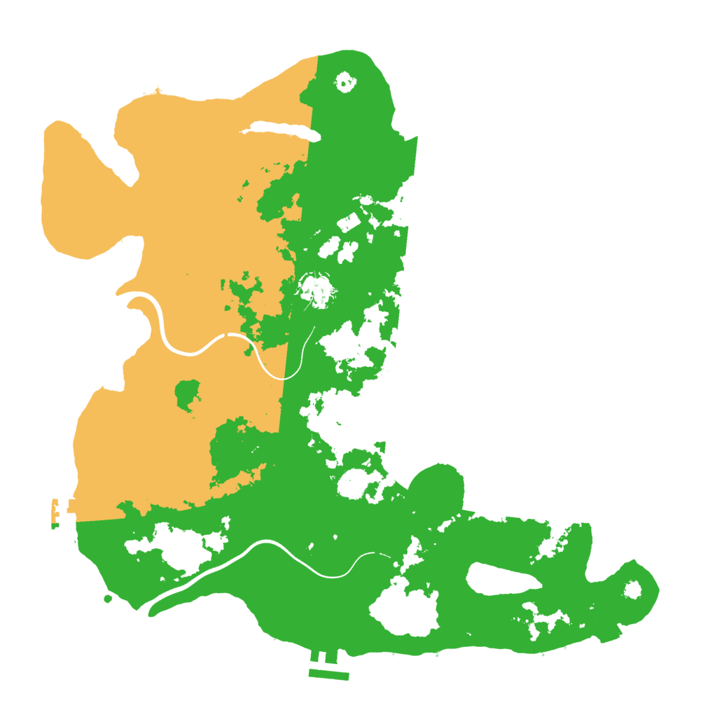 Biome Rust Map: Procedural Map, Size: 3600, Seed: 456546846