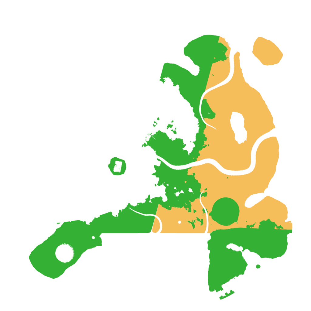 Biome Rust Map: Procedural Map, Size: 3000, Seed: 2125995767