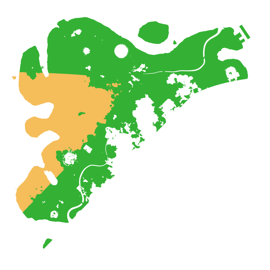 Biome Rust Map: Procedural Map, Size: 3500, Seed: 677820