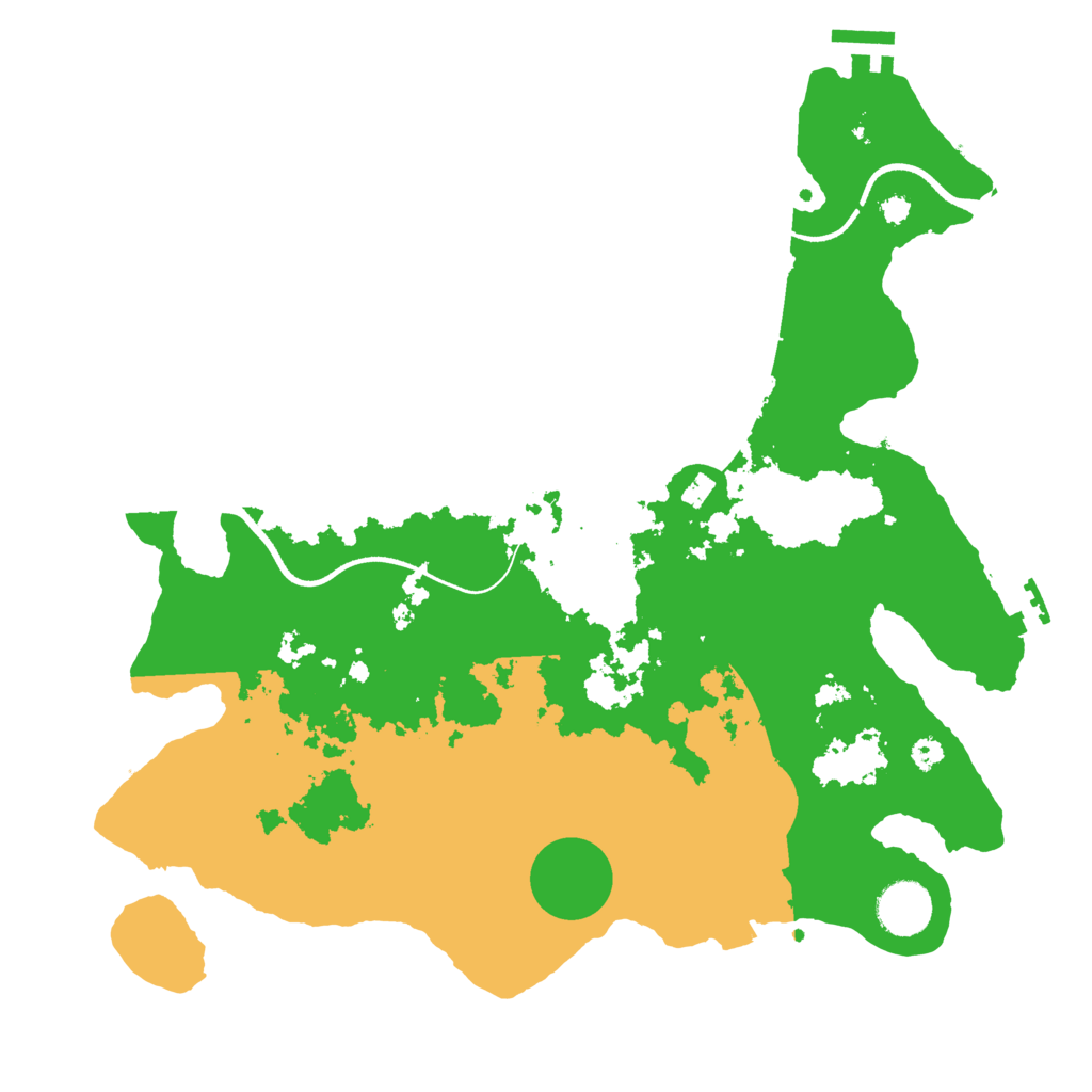 Biome Rust Map: Procedural Map, Size: 3500, Seed: 565579