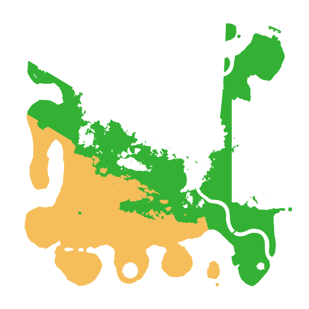 Biome Rust Map: Procedural Map, Size: 3500, Seed: 292956