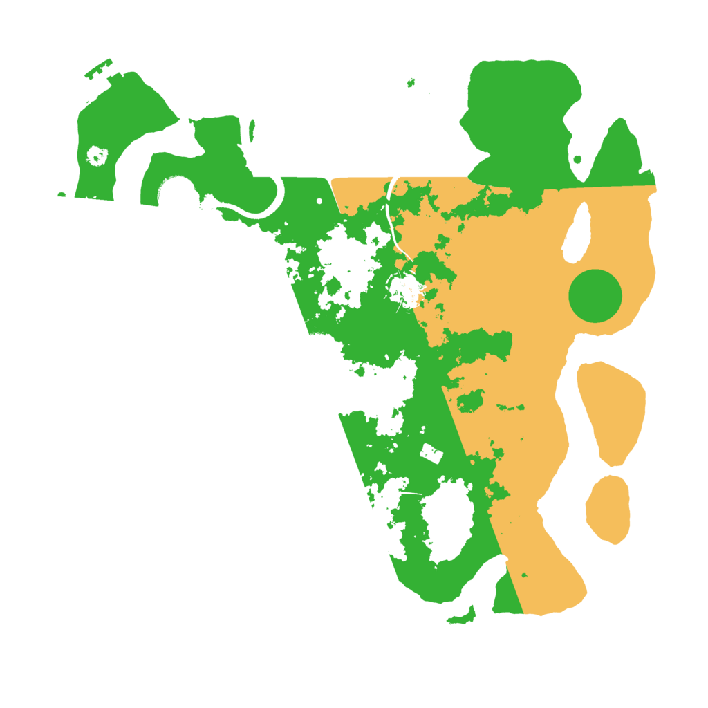 Biome Rust Map: Procedural Map, Size: 3500, Seed: 330525