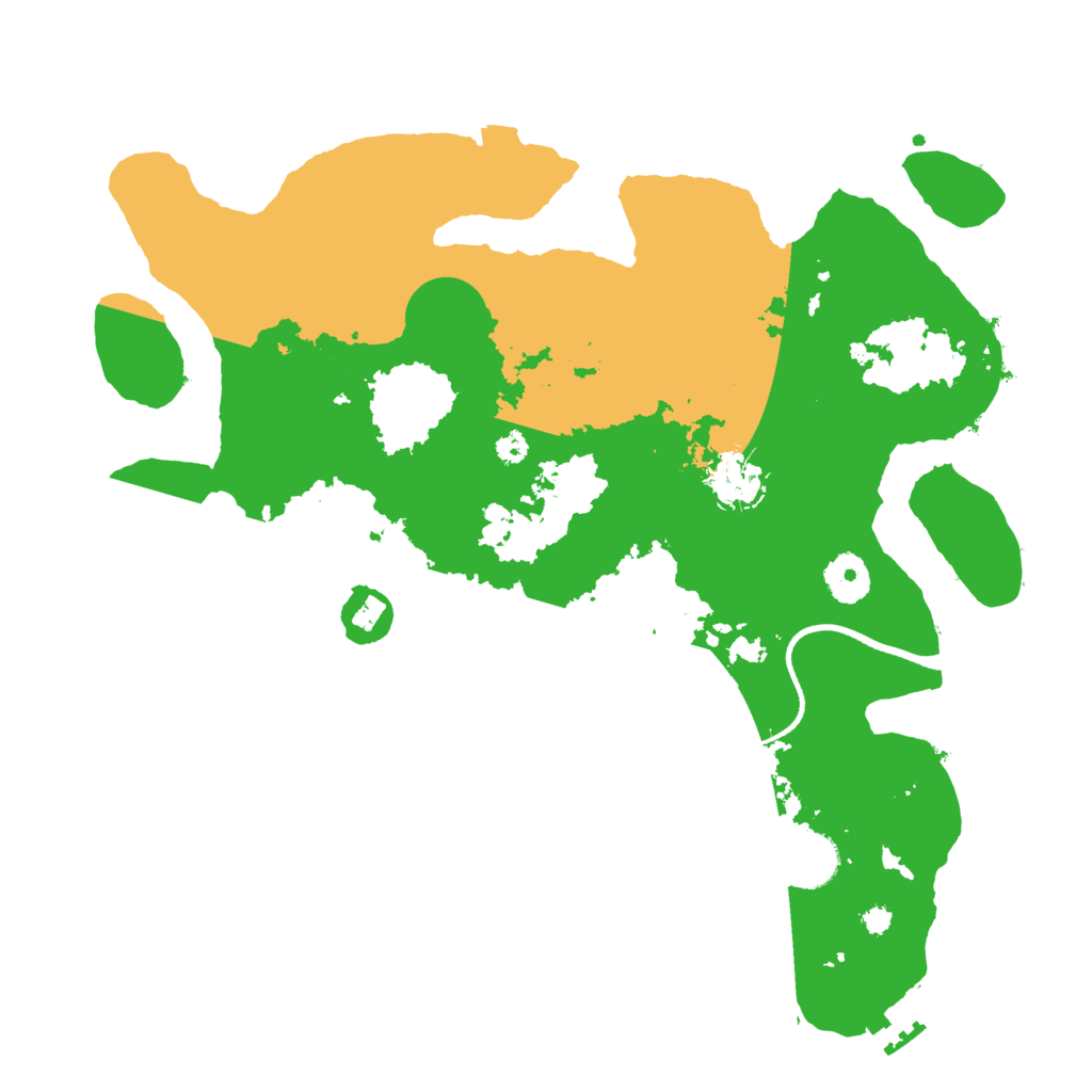 Biome Rust Map: Procedural Map, Size: 3500, Seed: 561743