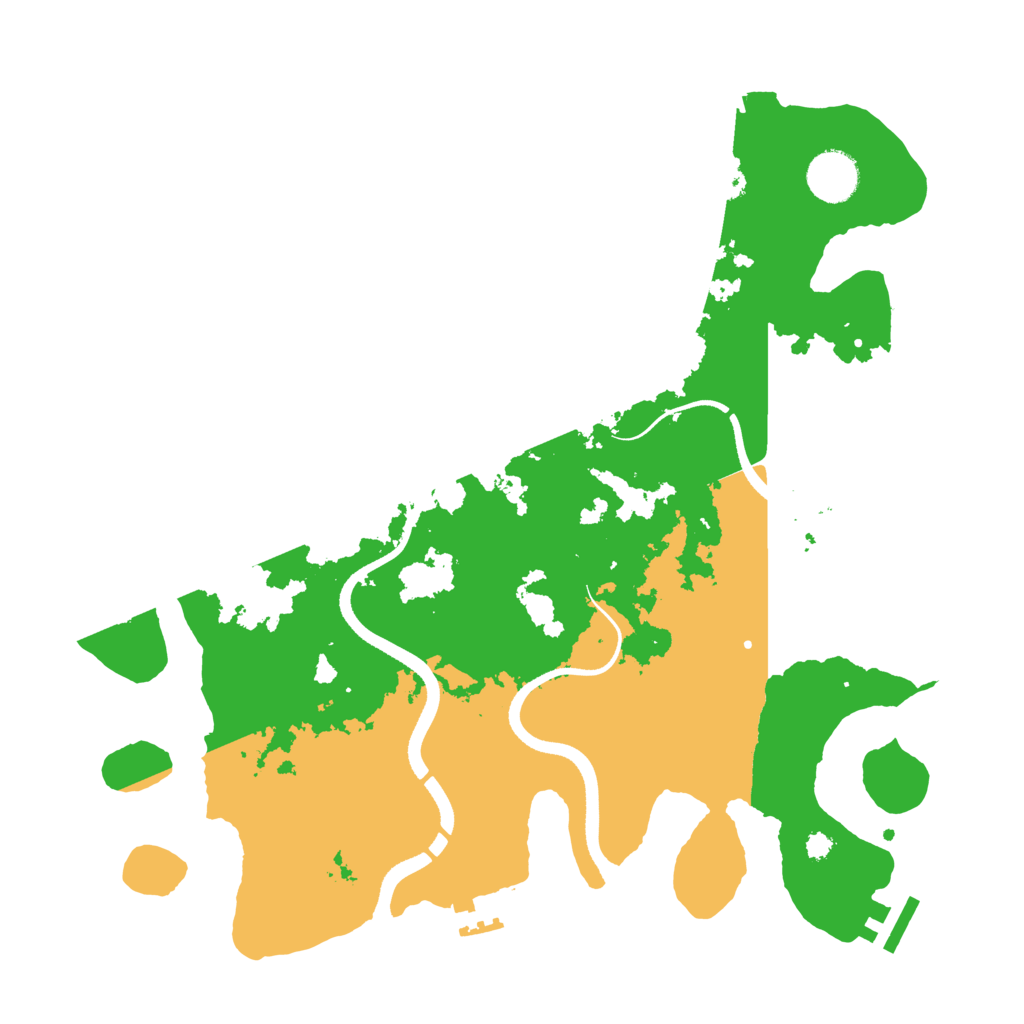 Biome Rust Map: Procedural Map, Size: 3500, Seed: 8367095