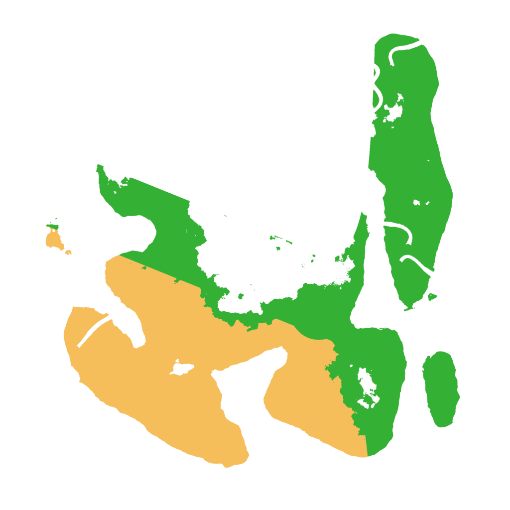 Biome Rust Map: Procedural Map, Size: 3000, Seed: 2417485