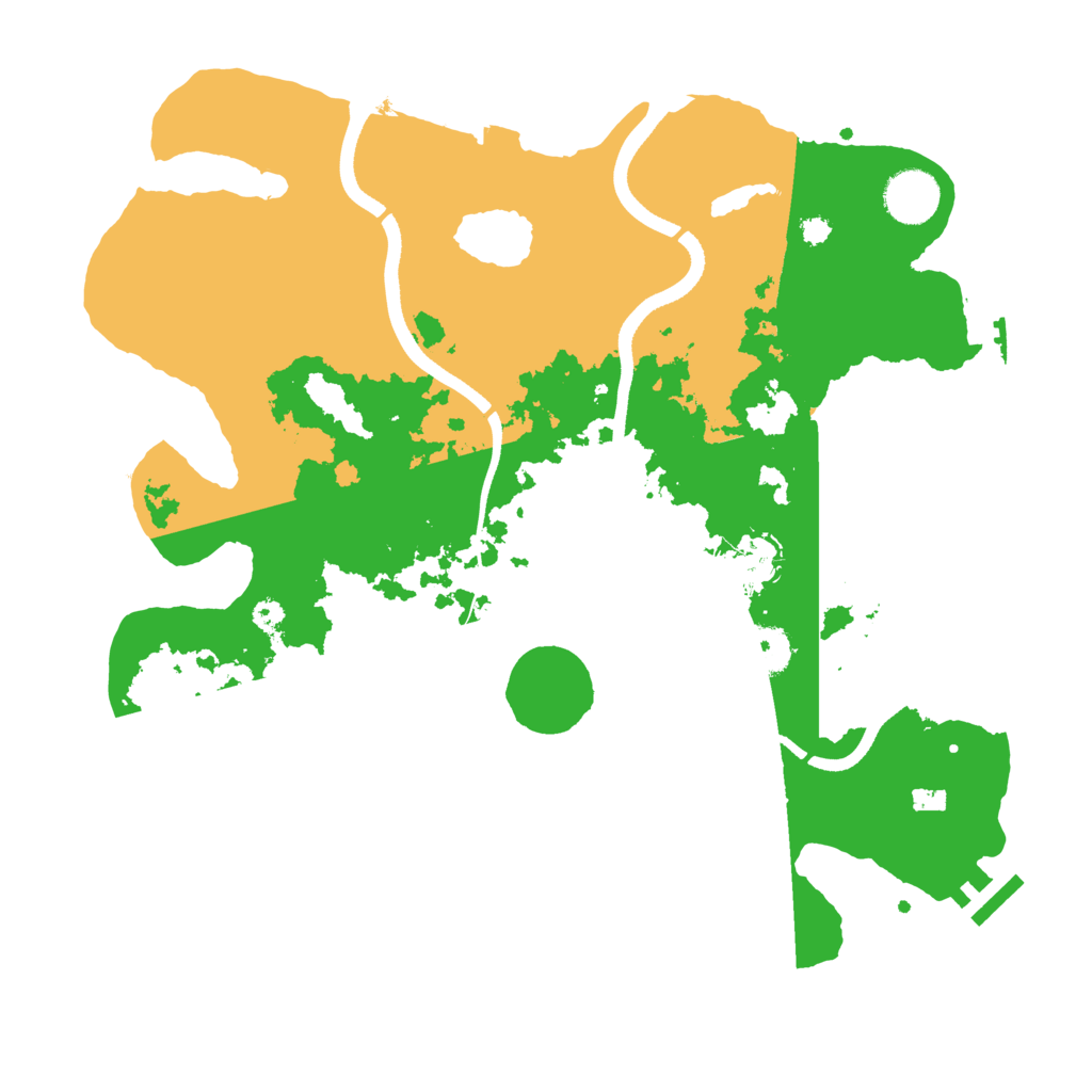 Biome Rust Map: Procedural Map, Size: 3500, Seed: 8624