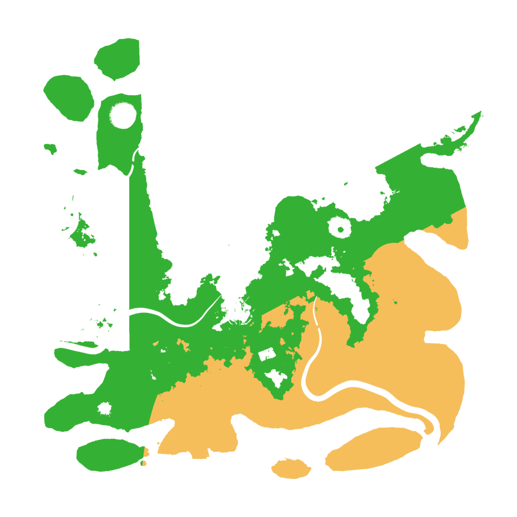 Biome Rust Map: Procedural Map, Size: 3500, Seed: 84128951