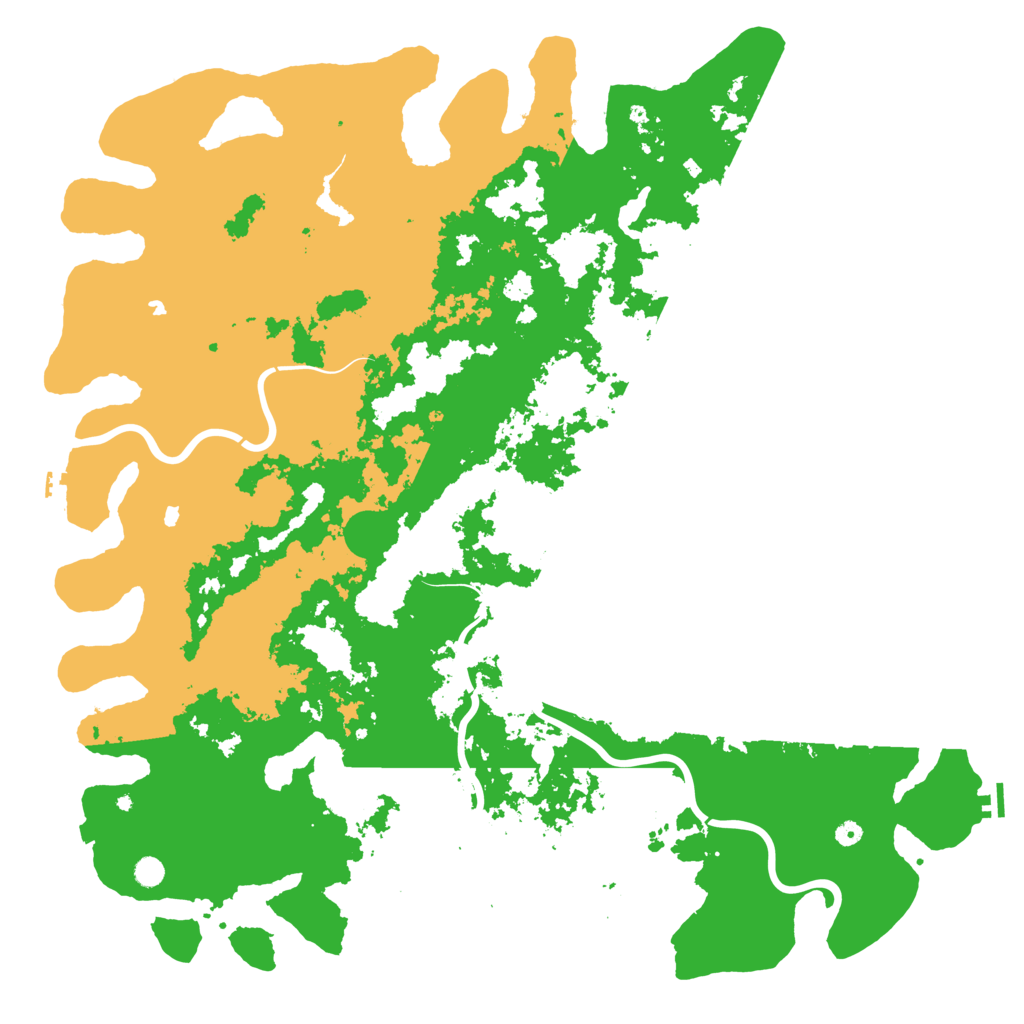 Biome Rust Map: Procedural Map, Size: 6000, Seed: 6152415
