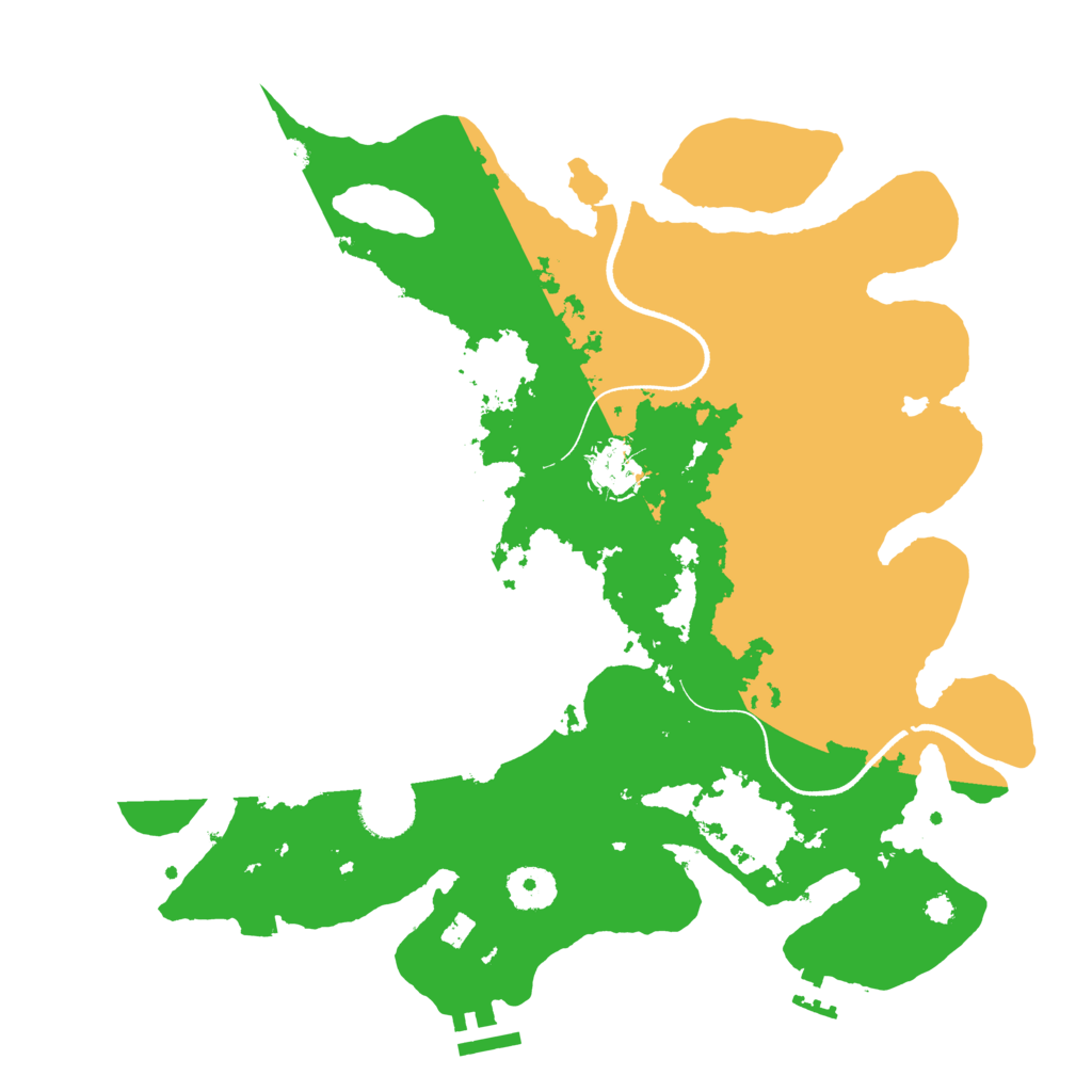 Biome Rust Map: Procedural Map, Size: 3500, Seed: 95535462