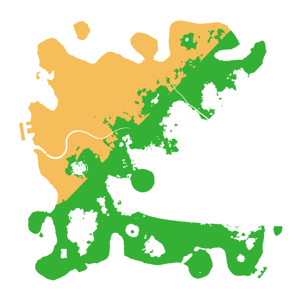 Biome Rust Map: Procedural Map, Size: 3500, Seed: 368223