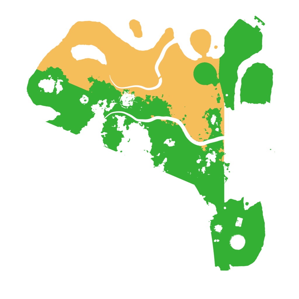 Biome Rust Map: Procedural Map, Size: 3500, Seed: 129490