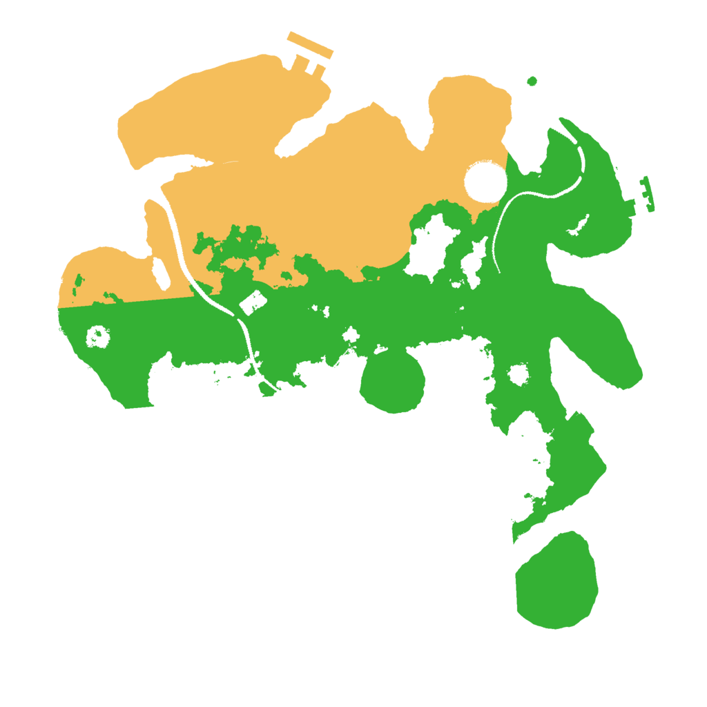 Biome Rust Map: Procedural Map, Size: 3000, Seed: 2417496