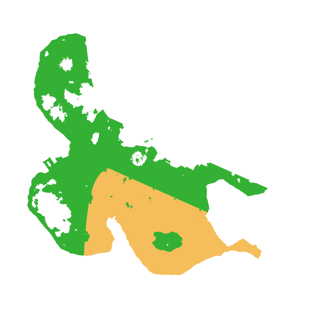 Biome Rust Map: Procedural Map, Size: 2200, Seed: 464