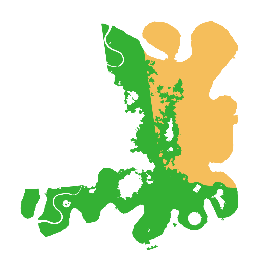 Biome Rust Map: Procedural Map, Size: 3500, Seed: 424779