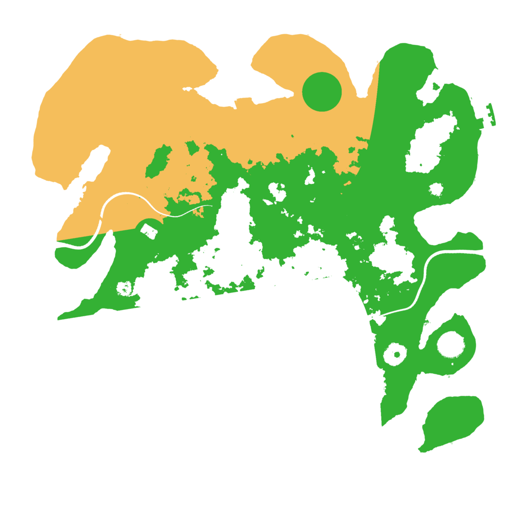 Biome Rust Map: Procedural Map, Size: 3500, Seed: 253471