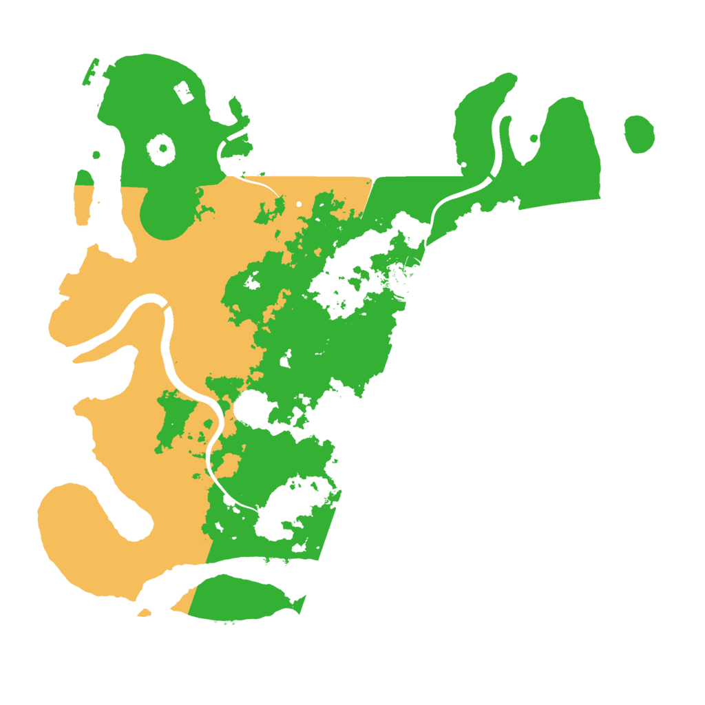 Biome Rust Map: Procedural Map, Size: 3600, Seed: 331060570