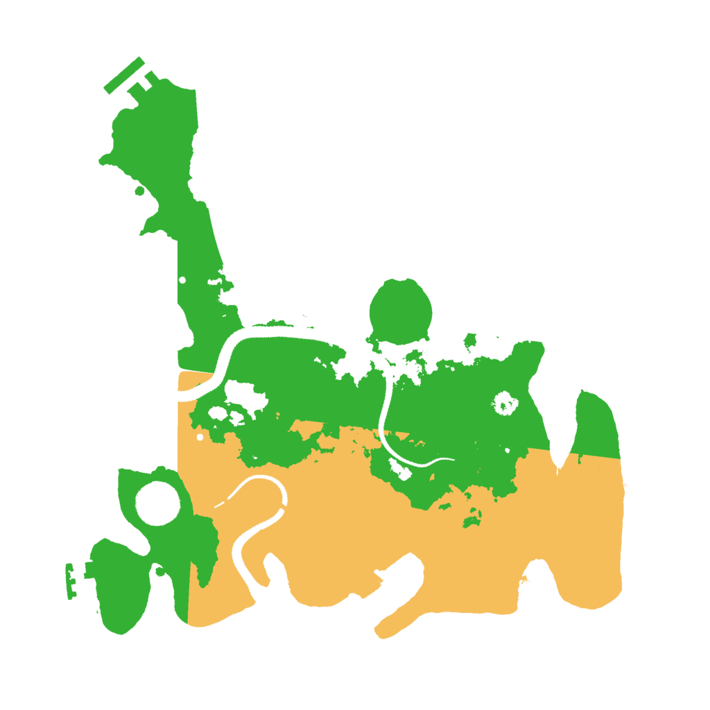 Biome Rust Map: Procedural Map, Size: 3000, Seed: 864478901