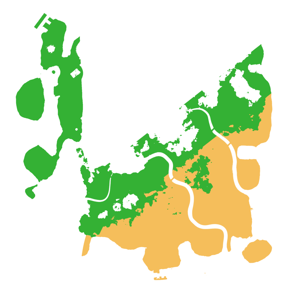 Biome Rust Map: Procedural Map, Size: 3500, Seed: 709806